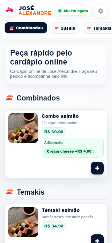 Demonstração Sushi